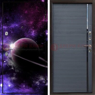 Металлическая дверь с фотопечатью Сатурна ДФ-20 в Уфе