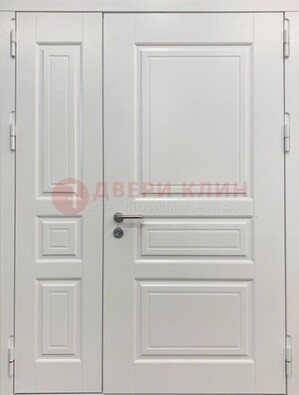 Полуторная светлая металлическая дверь с МДФ ДМ-336 в Уфе