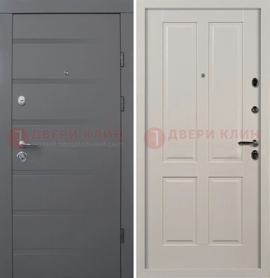 Квартирная железная дверь с МДФ панелями ДМ-423 в Уфе