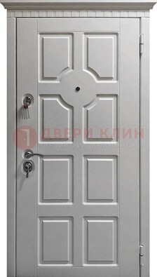 Белая дверь с МДФ ДМ-524 в Уфе