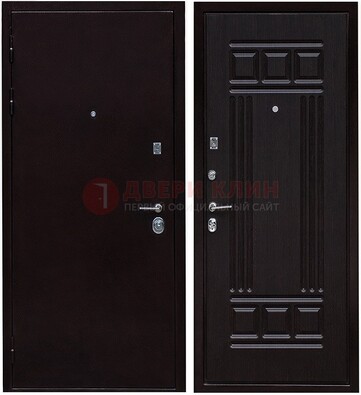 Темная стальная дверь с порошковым напылением ДП-140 в Сочи