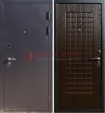 Серая металлическая дверь с порошковым напылением ДП-153 в Апрелевке
