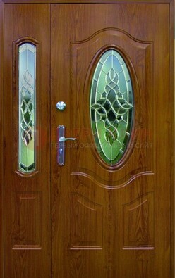 Парадная дверь со стеклянными вставками ДПР-73 для дома в Уфе