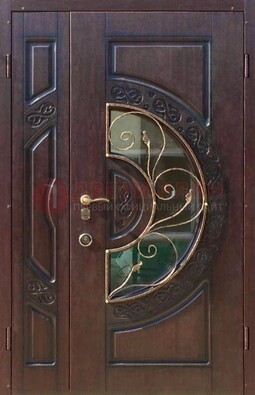 Полуторная железная дверь Винорит в классическом стиле ДСК-272 в Уфе