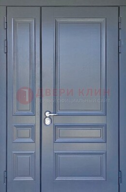 Темно-серая железная дверь с виноритом ДВТ-242 в Уфе