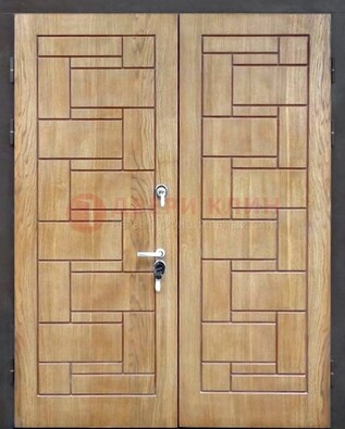 Светло-коричневая стальная дверь с виноритом ДВТ-245 в Уфе