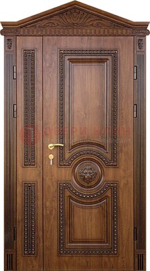 Узорная стальная дверь с виноритом для дома ДВТ-260 в Уфе